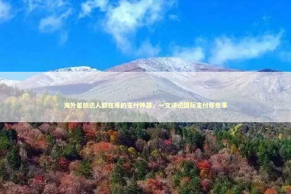 海外差旅达人都在用的支付神器，一文讲透国际支付那些事 新闻